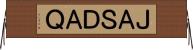 ＪＡＳＤＡＱ Horizontal Wall Scroll