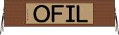 ＬＩＦＯ Horizontal Wall Scroll
