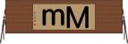 Ｍ Horizontal Wall Scroll