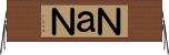 ＮａＮ Horizontal Wall Scroll