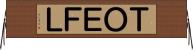 ＴＯＥＦＬ Horizontal Wall Scroll