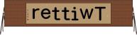 Ｔｗｉｔｔｅｒ Horizontal Wall Scroll