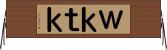Ｗｋｔｋ Horizontal Wall Scroll