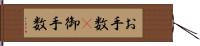 お手数(P) Hand Scroll
