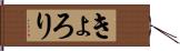 きょろり Hand Scroll