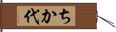 ちか代 Hand Scroll