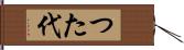 つた代 Hand Scroll