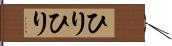 ひりひり Hand Scroll