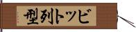 ビット列型 Hand Scroll