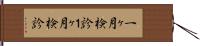 一ヶ月検診 Hand Scroll