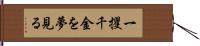 一攫千金を夢見る Hand Scroll