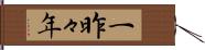 一昨々年 Hand Scroll