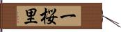 一桜里 Hand Scroll