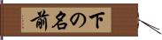 下の名前 Hand Scroll