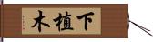 下植木 Hand Scroll