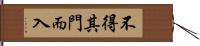 不得其門而入 Hand Scroll