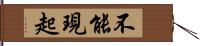 不能現起 Hand Scroll