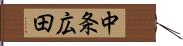 中条広田 Hand Scroll