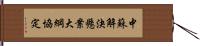 中蘇解決懸案大綱協定 Hand Scroll