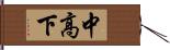 中高下 Hand Scroll