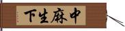 中麻生下 Hand Scroll