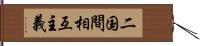 二国間相互主義 Hand Scroll
