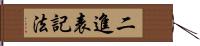 二進表記法 Hand Scroll