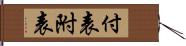 付表 Hand Scroll