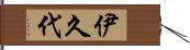 伊久代 Hand Scroll