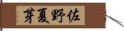 佐野夏芽 Hand Scroll