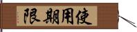 使用期限 Hand Scroll