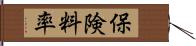 保険料率 Hand Scroll