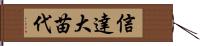 信達大苗代 Hand Scroll