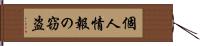 個人情報の窃盗 Hand Scroll