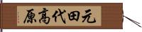 元田代高原 Hand Scroll