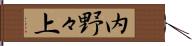 内野々上 Hand Scroll