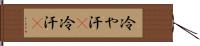 冷や汗(P) Hand Scroll