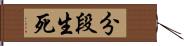 分段生死 Hand Scroll