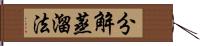 分解蒸溜法 Hand Scroll