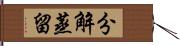 分解蒸留 Hand Scroll