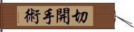 切開手術 Hand Scroll