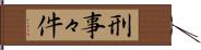 刑事々件 Hand Scroll