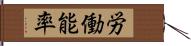 労働能率 Hand Scroll