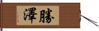 勝澤 Hand Scroll