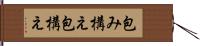 包み構え Hand Scroll
