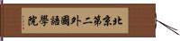 北京第二外國語學院 Hand Scroll