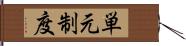 単元制度 Hand Scroll