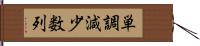 単調減少数列 Hand Scroll