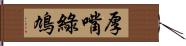 厚嘴綠鳩 Hand Scroll