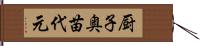 厨子奥苗代元 Hand Scroll